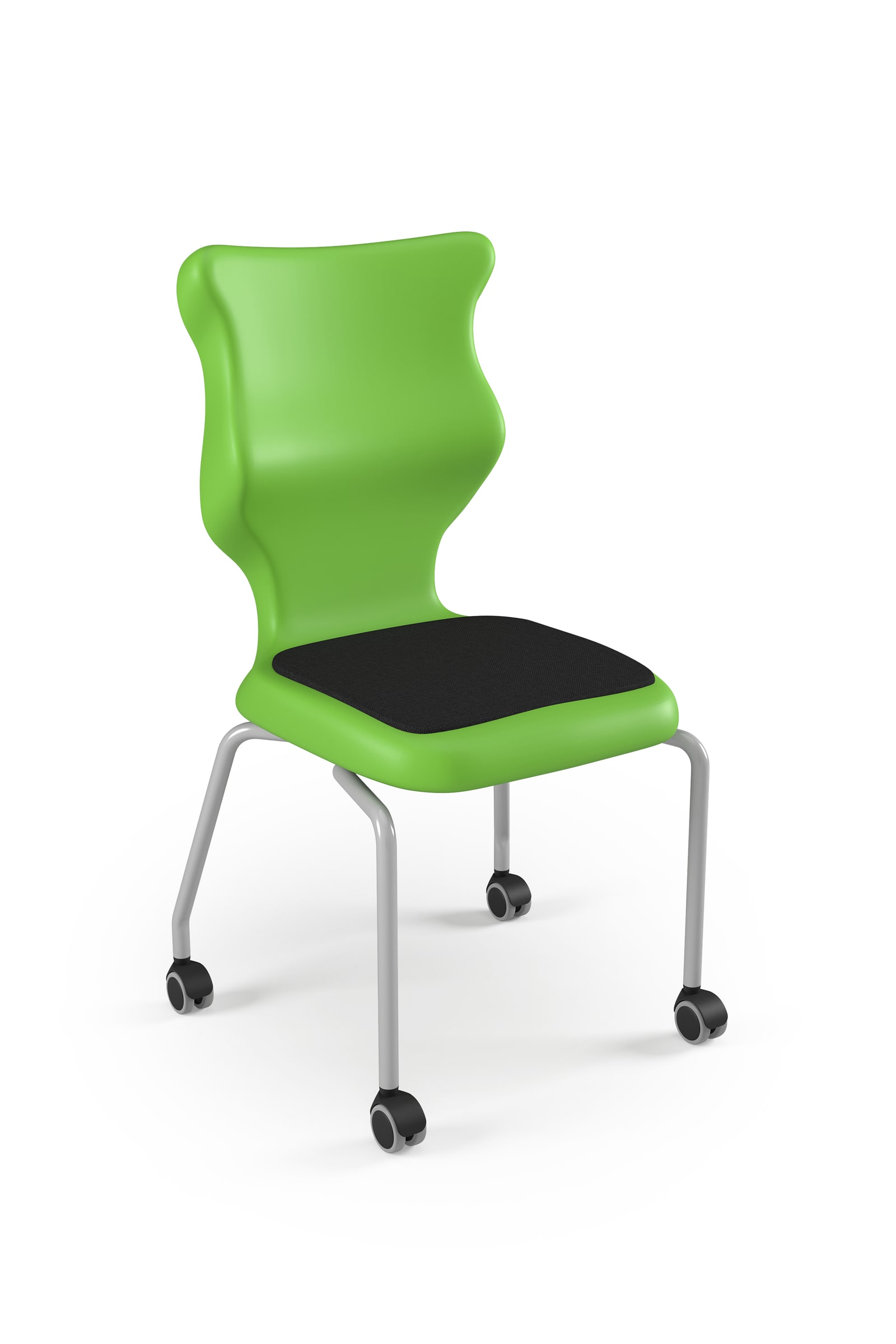 Dobre krzesło ergonomiczne Spider Move Soft Entelo szkolne - Zielony RAL 6018